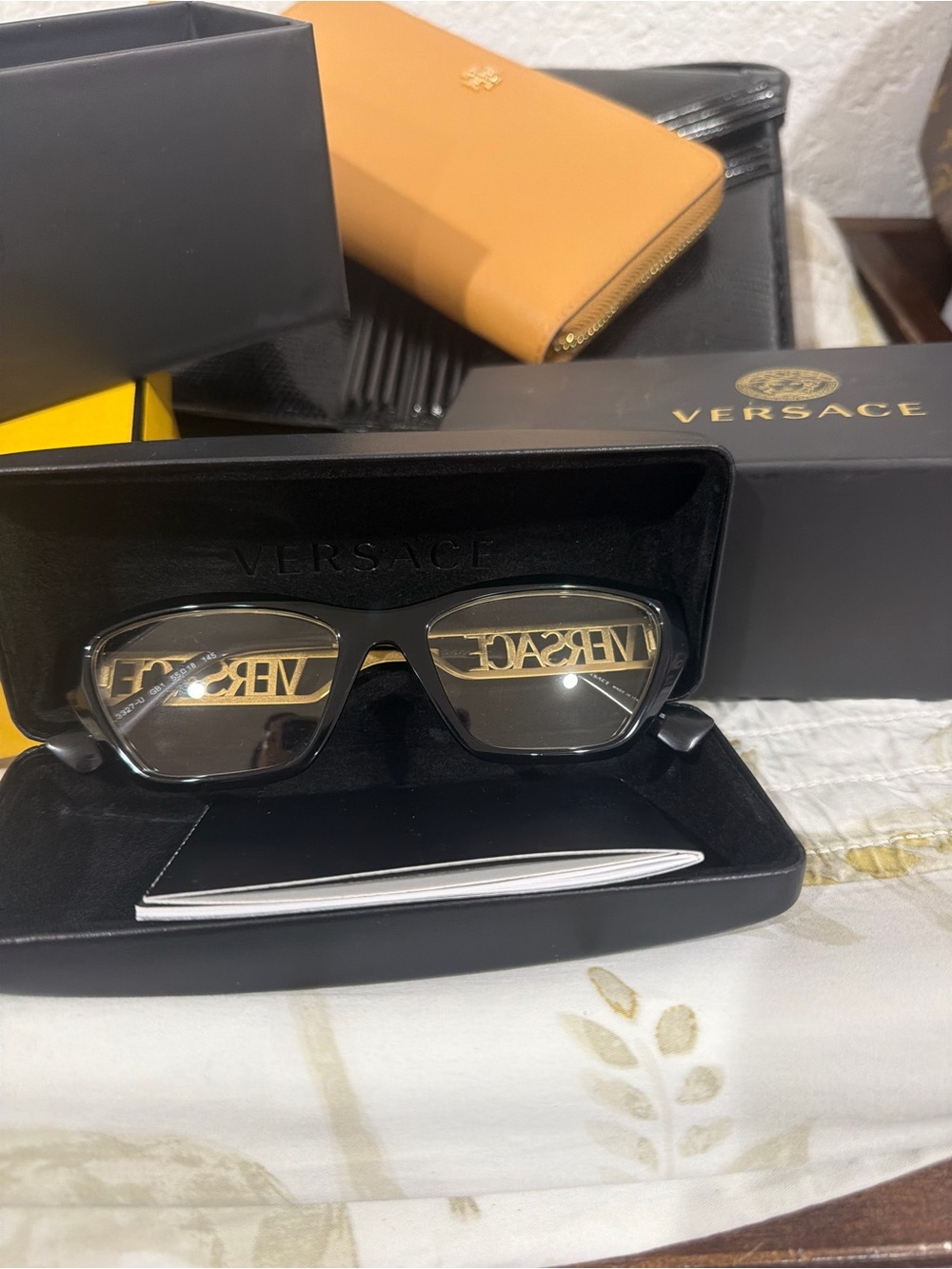 Versace VE3327U GB1 55mm Black Eyeglasses Optical Frame